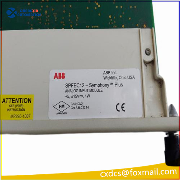 ABB SPFEC12 是一款高性能的模拟量输入模块